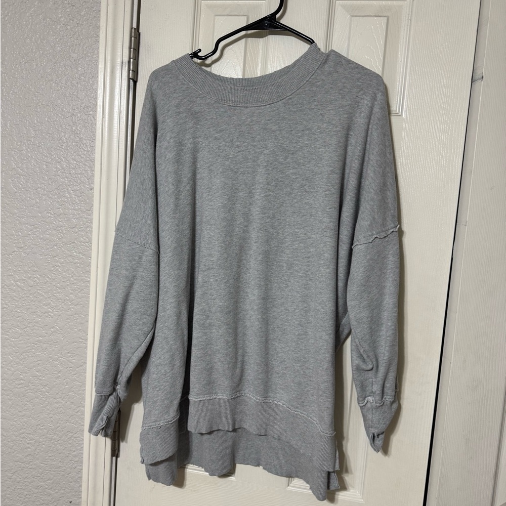 Aerie Gray Crew Neck Sweater